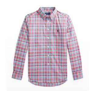 Boys long sleeve poplin button down